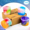4 Pack Galaxy Slime Kit,Party Favors for Kids, Non Sticky,Wet,Stress & Anxiety Relief,Slime Bulk for Boys Girl,Cute Stuffers,Super Soft Sludge Toy view 3
