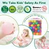 TRENDPLAY Plastic Balls for Ball Pits - Pack of 100 Hollow Balls- Safe and Exciting Playtime - Perfect for Toddler Baby Pools,Party,Festival Decoration, 7 Bright Colors view 2