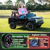 Sopbost Licensed Chevy Silverado 24V Ride On Truck for Big Kids, 2 Seater 4WD Electric Car with Parent Remote, EVA Tires, Bluetooth, Kids Ride On Toy Ages 38, Blue view 3