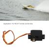 Oumefar RC Boat Gear Servo, Metal Plastic Shell Upgrade Part for WL917 15 Replacement Light Weight RC Digital Servo High Torque RC Servo view 2