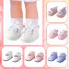 Junkin 12 Pcs Doll Shoes Socks for 18 Inch Doll Shoes Accessories Doll Sneakers Imitation Leather Shoes for Doll Clothing view 4