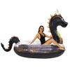 Poolcandy Gigantic Inflatable 2 to 3 Person Pool, Beach, and Lake Swim rafts (Gigantic 2 to 3 Person Black Glitter Sea Dragon) view 1