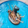 Poolcandy Gigantic Inflatable 2 to 3 Person Pool, Beach, and Lake Swim rafts (Gigantic 2 to 3 Person Black Glitter Sea Dragon) view 3