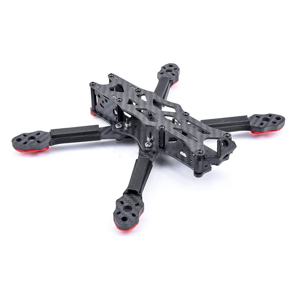 RC Helicopter Aircraft Parts for APEX-HD HD5 / HD6 / HD7 5/6/7inch Carbon Fiber Quadcopter Frame Kit with 5.5mm Arm for APEX HD FPV RC Racing Drone Replaceable Accessories (Color : APEX-HD 6inch)