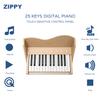 ZIPPY Kids Piano Keyboard, 25 Keys Digital Piano for Kids, Touch Sensitive Control Panel, Volume Adjustable, Mini Music Educational Instrument Toy, Wood Toy for Toddlers Girls Boys (Oak) view 2