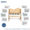 ZIPPY Kids Piano Keyboard, 25 Keys Digital Piano for Kids, Touch Sensitive Control Panel, Volume Adjustable, Mini Music Educational Instrument Toy, Wood Toy for Toddlers Girls Boys (Oak) view 3