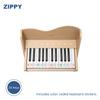 ZIPPY Kids Piano Keyboard, 25 Keys Digital Piano for Kids, Touch Sensitive Control Panel, Volume Adjustable, Mini Music Educational Instrument Toy, Wood Toy for Toddlers Girls Boys (Oak) view 4