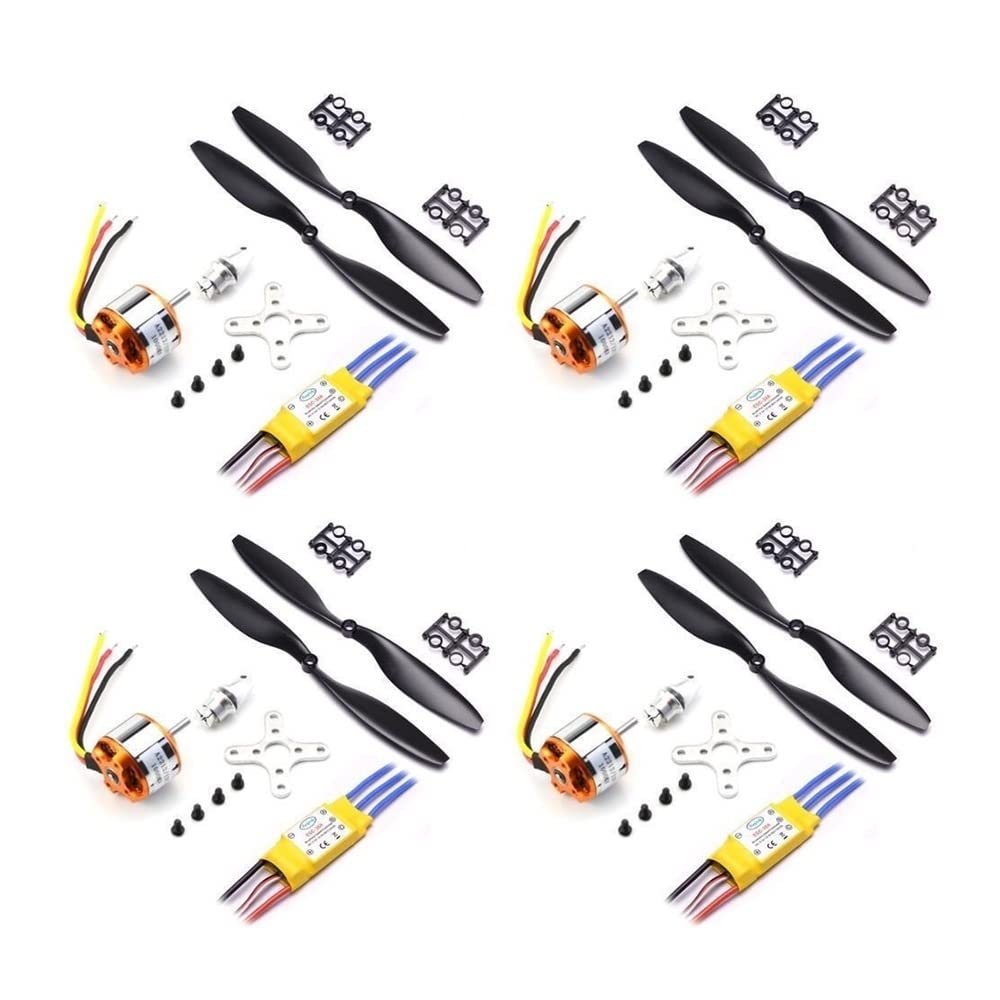 APEFIT RC Helicopter Aircraft Parts for A2212 2212 1000KV Brushless Outrunner Motor + 30A Brushless ESC +1045 Propeller for F450 S500 S550 Multi-totor Replaceable Accessories
