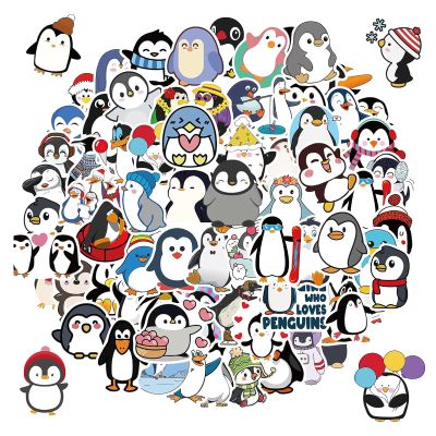 100 PCS Penguin Stickers,Cute Vinyl Waterproof Sticker for Water Bottle Laptop Guitar Phone Skateboard,Penguin Gifts for Kids Teens Girls