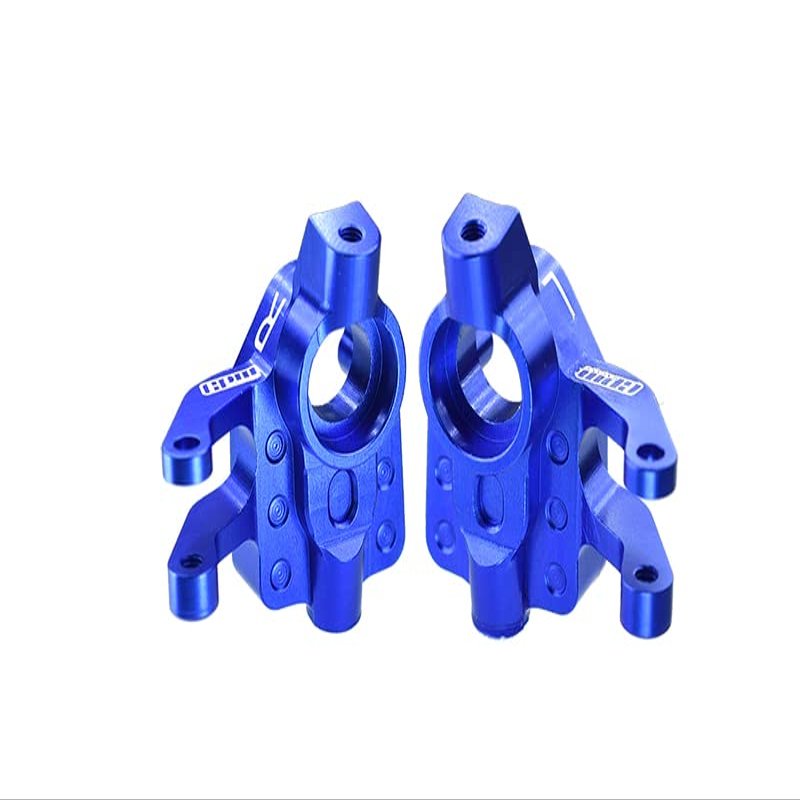 GPM Upgrades Aluminum 7075-T6 Front Knuckle Arm Set for 1/18 UTB18 Capra 4WD Unlimited Trail BuggyAXI01002 Rc Cars (Blue)