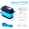 FEETECH 35kg RC Servo Coreless Servo,High Torque RC Steering Servo,Stainless Steel Gear Waterproof Aluminum Digital Servo for Robotic DIY 1/8 1/10 Rc Cars, Traxxs X4, Rc4wd, GTR and More (180) view 2