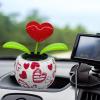 Bavokon 2 Solar Dancing Toy Dancing in Pots,Swing Dancing Flower,Cute Solar Power Flower for Car Decoration,Solar Dancing Toy Solar Powered Dancing in Pots Window Sun Catcher Car Dashboard Decor view 3