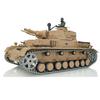 TOUCAN RC HOBBY Upgraded Ver Henglong 1/16 7.0 German Panzer Iv F RTR RC Tank 3858 Metal Tracks Barrel 340 Turret view 3