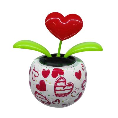 Bavokon Solar Dance Flower,Innovative Solar Flower Exquisite Design Dancing Decoration Toys,Solar Powered Dancing Flowers Shaking Head Car Ornaments for Car Decor Valentine's Day