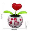 Bavokon Solar Dance Flower,Innovative Solar Flower Exquisite Design Dancing Decoration Toys,Solar Powered Dancing Flowers Shaking Head Car Ornaments for Car Decor Valentine's Day view 2