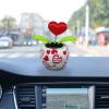 Bavokon Solar Dance Flower,Innovative Solar Flower Exquisite Design Dancing Decoration Toys,Solar Powered Dancing Flowers Shaking Head Car Ornaments for Car Decor Valentine's Day view 3