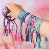 Henoyso 24 Pcs Woven Friendship Bracelets Bulk Adjustable Braided String Nepal Bracelets String with Sliding Knot Closure Gift for Women Girls Birthday Party Camp Favor (Boho Style) view 3
