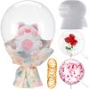16 Pcs Valentines Day Bobo Balloons Bulk 26" and 30" Clear Wide Mouth Bubble Bobo Balloons for Stuffing Giant Large Transparent with Rubber Band for Christmas Birthday Party Decor(26") view 1