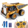 Dwi Dowellin Remote Control Dump Truck Toys for Boys 4-7,Construction Rc car with Lights/Sounds for Kids Age 8-12 Year Old,Ideal for Boys Age 3+ view 1