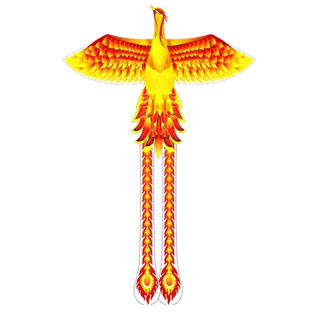 XLTTY Kites, Large Phoenix Kites, Yellow Bird Theme, Nylon Material, Kite for Kids and Adults, 260m Line