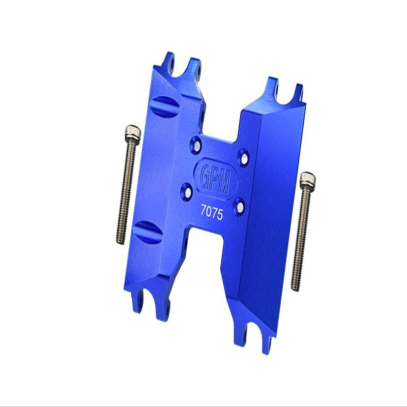 GPM Upgrades Aluminum 7075-T6 Chassis Skid Plate for 1/18 UTB18 Capra 4WD Unlimited Trail BuggyAXI01002 Rc Cars (Blue)