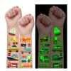 Partywind 110 Styles Glow Transportation Cars Temporary Tattoos for Kids, Luminous Vehicle Cars Party Supplies Favors for Boys, Car Tattoo Stickers for Goodie Bag Stuffers Toys (10 Sheets) view 1