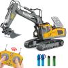 Dwi Dowellin Remote Control Excavator Toys for Boys,Construction Rc Excavators for Kids Age 4-7 8 9 10 Year Old,Ideal Toys,Batteries Included view 1