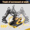 Dwi Dowellin Remote Control Excavator Toys for Boys,Construction Rc Excavators for Kids Age 4-7 8 9 10 Year Old,Ideal Toys,Batteries Included view 2