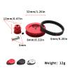 Belt Drive Transmission 12T/30T Gears System for Traxxas 1/10 TRX4 TRX6 RC Car, Metal Timing Belt Pulley No Noise Upgrade Part (Silver) view 3