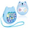Meetikar Silicone Cover Compatible with Tamagotchi Pix Virtual Pet Game Machine, Protective Sleeve for Tamagotchi Pix with Finger Lanyard, Soft Cover for Tamagotchi Pix Pet Toy (Blue) view 1