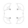 ABZEKH Drone Accessories 4pcs for mini 3 Drone Protection Cover Propellers for Anti-Collision Bumper Guard for DJI mini 3 Accessories view 1