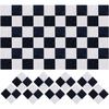 Zerodeko Model Kits 27Pcs Flooring, Miniature Wood Floor Boards Mini Square Brick Sheets Decorative Mosaic Tiles Mini House Furniture Buliding Accessories (Black White) Home Decor view 1