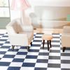 Zerodeko Model Kits 27Pcs Flooring, Miniature Wood Floor Boards Mini Square Brick Sheets Decorative Mosaic Tiles Mini House Furniture Buliding Accessories (Black White) Home Decor view 2