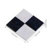 Zerodeko Model Kits 27Pcs Flooring, Miniature Wood Floor Boards Mini Square Brick Sheets Decorative Mosaic Tiles Mini House Furniture Buliding Accessories (Black White) Home Decor view 4