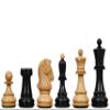 1950 Reproduced Dubrovnik Bobby Fischer Chessmen V3.0 in Ebony Wood/Boxwood  3.75" King | Handcrafted Weighted Chess Set for Collectors & Professionals view 1