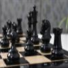 1950 Reproduced Dubrovnik Bobby Fischer Chessmen V3.0 in Ebony Wood/Boxwood  3.75" King | Handcrafted Weighted Chess Set for Collectors & Professionals view 4