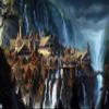 Lord of The Rings 1000 Piece Puzzle for Adults - Waterfall Town Artwork Jigsaw Family Game view 1