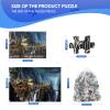 Lord of The Rings 1000 Piece Puzzle for Adults - Waterfall Town Artwork Jigsaw Family Game view 3