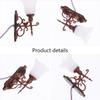 Yardwe 4Pcs Miniature Wall Lamp Model Set 1 12 Scale Interior Wall Light for Dollhouse Decor Small Table Lights Mount Lamp Accessories view 3