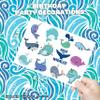 8 Sheets (96PCS) Whale & Narwhal Temporary Tattoos  Ocean Animal Birthday Party Favors, Under the Sea Theme Decor, Cute Stickers for Kids, School Rewards, Gift Supplies view 4