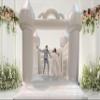 White Inflatable Bounce House (Without Blower) - 13 x 12 x 14.5 Foot - Big Inflatable Bouncer House Castle Unit for Weddings - Jumphouse for Photo Shoots - Outdoor Party Bouncer view 4