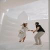 White Inflatable Bounce House - 13 x 12 x 14.5 Foot - Big Inflatable Bouncer Castle Unit for Weddings - Outdoor Party Bounce House with Blower, Stakes, & Storage Bag view 4