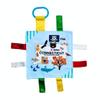 Baby Jack & Co 8x8 Learning Lovey Connecticut State Tag Stroller Toy for Babies - Crinkle Toys for Developing Five Senses - Learn About Capitals - Travel with Baby Jack - BPA Free Clip view 1
