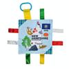 Baby Jack & Co 8x8 Learning Lovey New Hampshire State Tag Stroller Toy for Babies - Crinkle Toys for Developing Five Senses - Learn About Capitals - Travel with Baby Jack - BPA Free Clip view 1