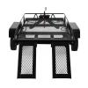 1/10 Heavy Duty RC Trailer Car, Large Capacity Black Simple High Simulation Iron RC Trailer Car Realistic RC Experience for 90047 for D110 view 1
