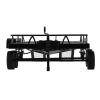 1/10 Heavy Duty RC Trailer Car, Large Capacity Black Simple High Simulation Iron RC Trailer Car Realistic RC Experience for 90047 for D110 view 3
