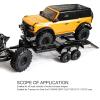 1/10 Heavy Duty RC Trailer Car, Large Capacity Black Simple High Simulation Iron RC Trailer Car Realistic RC Experience for 90047 for D110 view 4