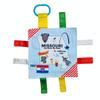 Baby Jack & Co 8x8 Learning Lovey Missouri State Tag Stroller Toy for Babies - Crinkle Toys for Developing Five Senses - Learn About Capitals - Travel with Baby Jack - BPA Free Clip view 1