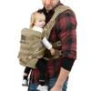 Alpha Six Baby Carrier for Men - Front Facing Baby Holder for Dad, Infant to Toddler - Military Design Carrier with Lumbar Support - Great for Hiking and Travel - Desert Khaki view 2