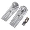 KEEYOODOK 1Pair RC Boat Trim Tab Metal CNC Trim Flaps Lengthened 90mm for Lucas Oil RC Speed Boat Racing O Boat Model DIY Parts (Silver) view 1